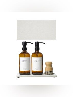 2PCS 10"x 5" Large Bathroom Sink Vanity Trays